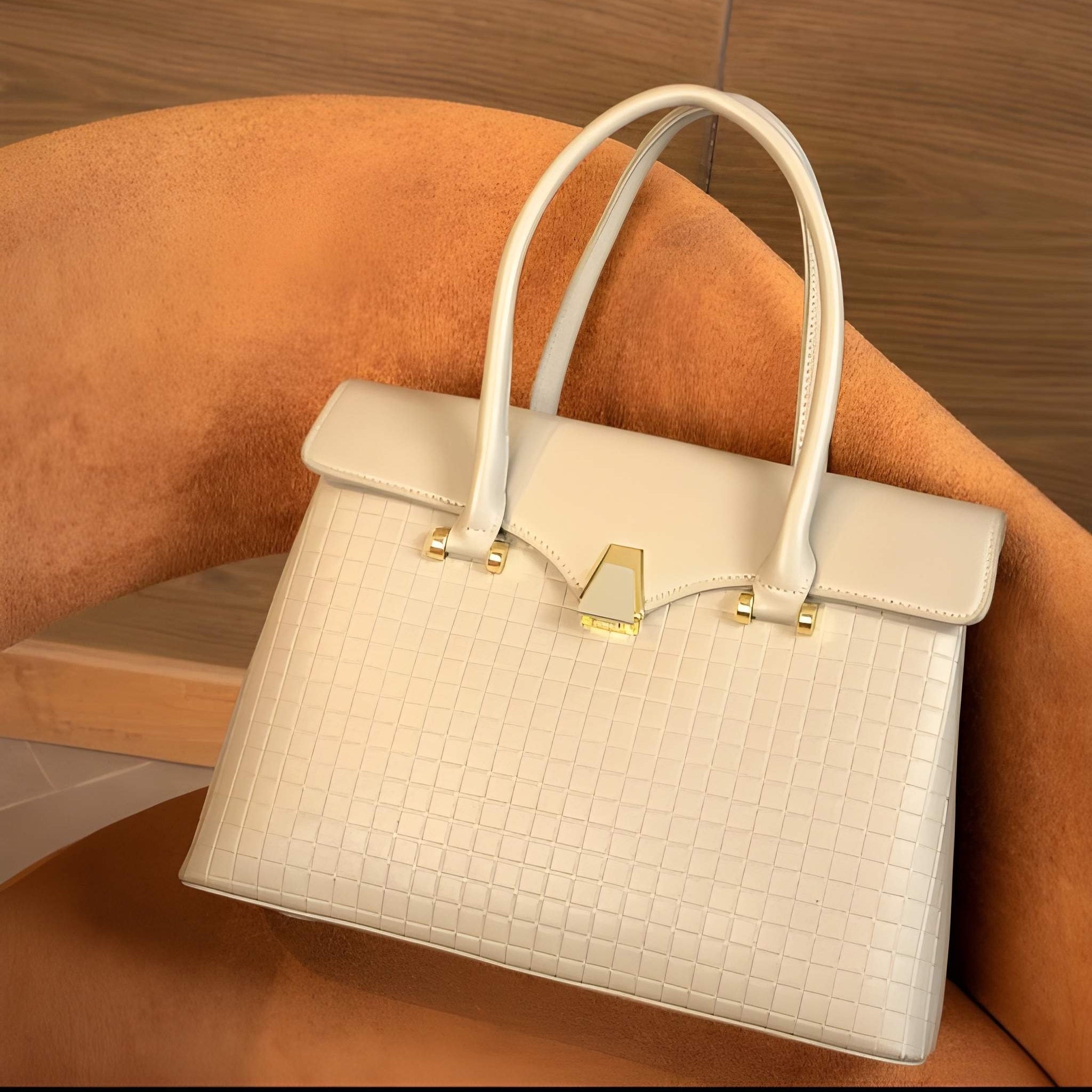 The Grid-Textured Bag