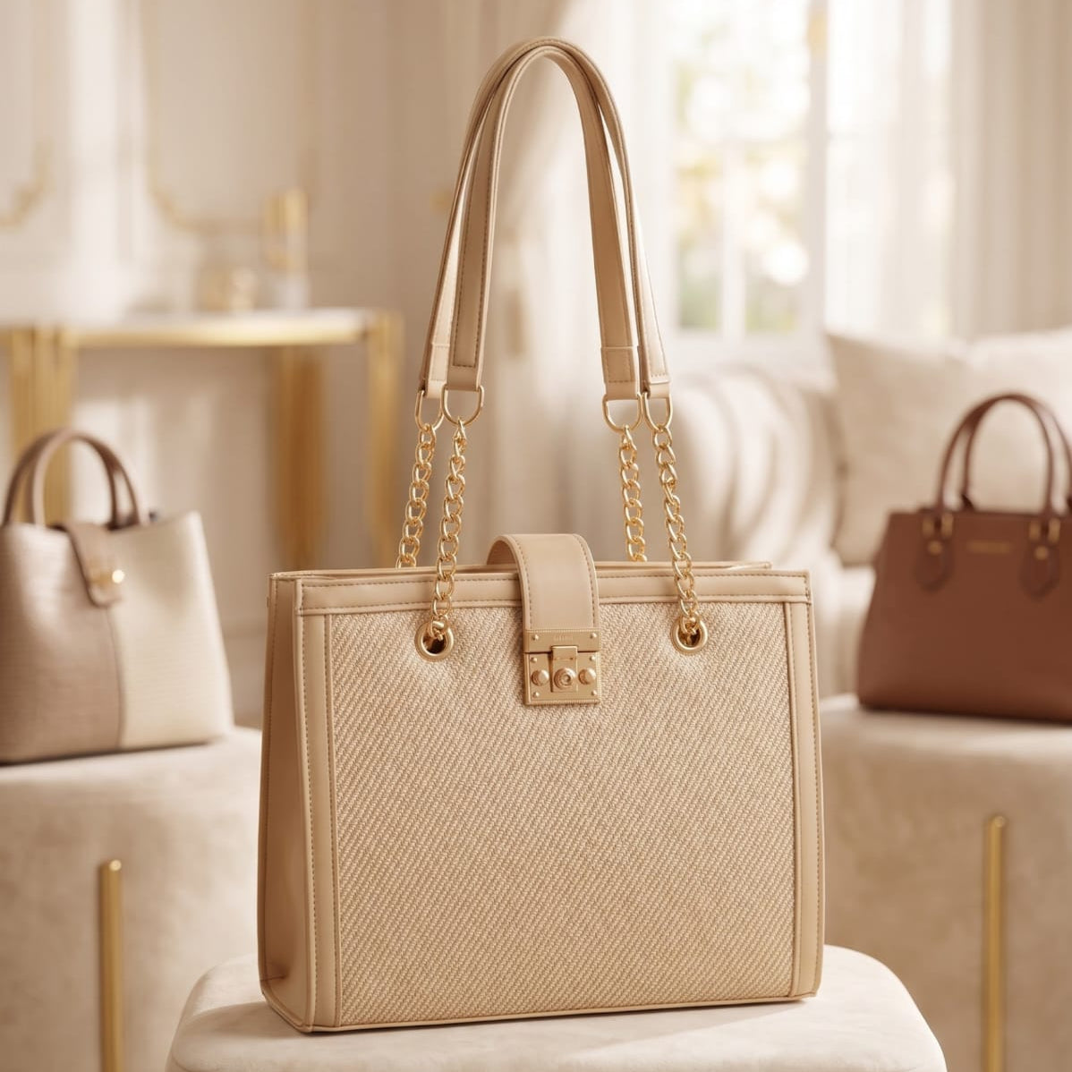 Faux Leather Handbag