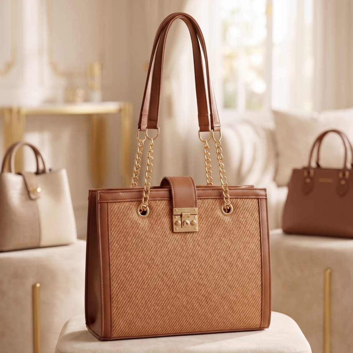 Faux Leather Handbag