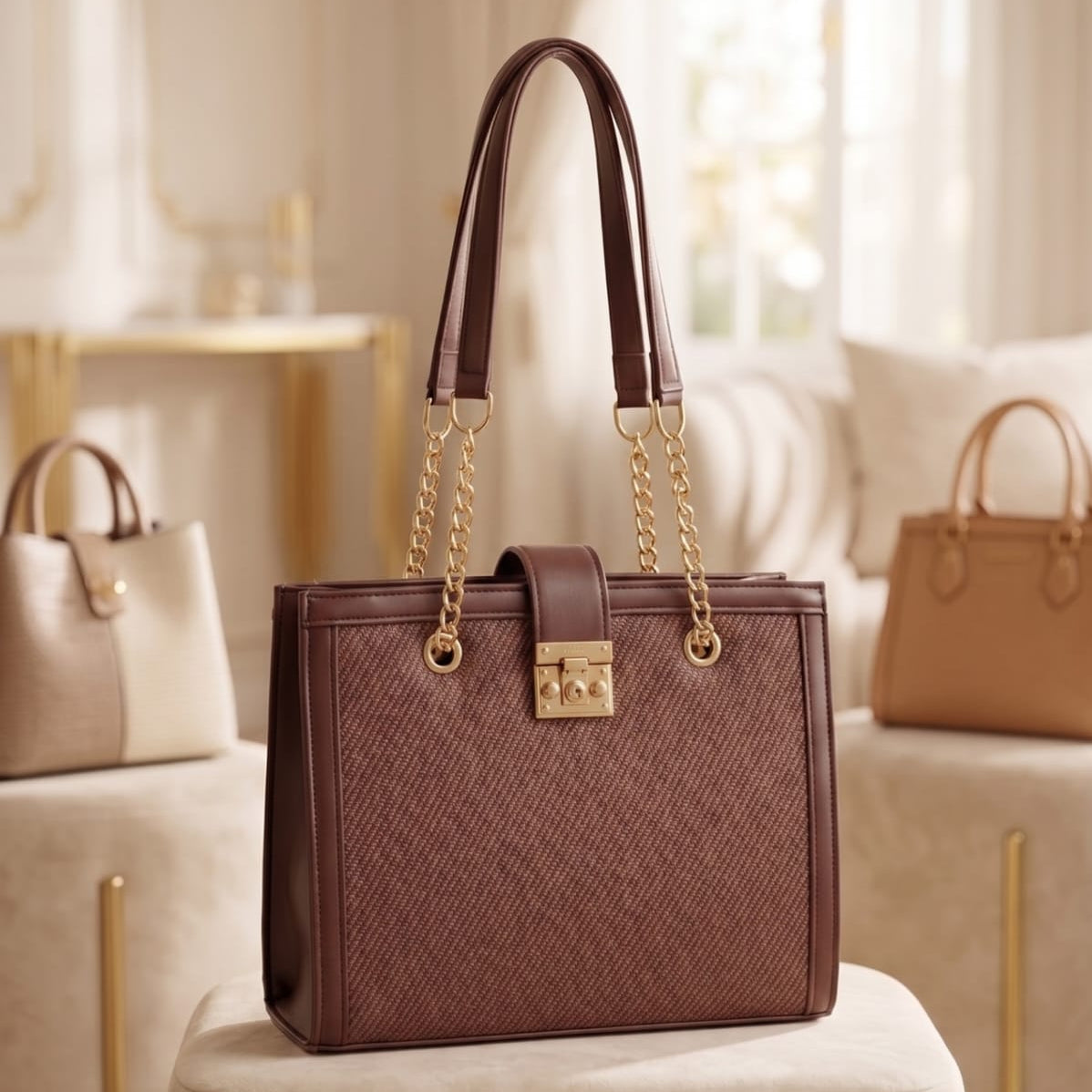 Faux Leather Handbag