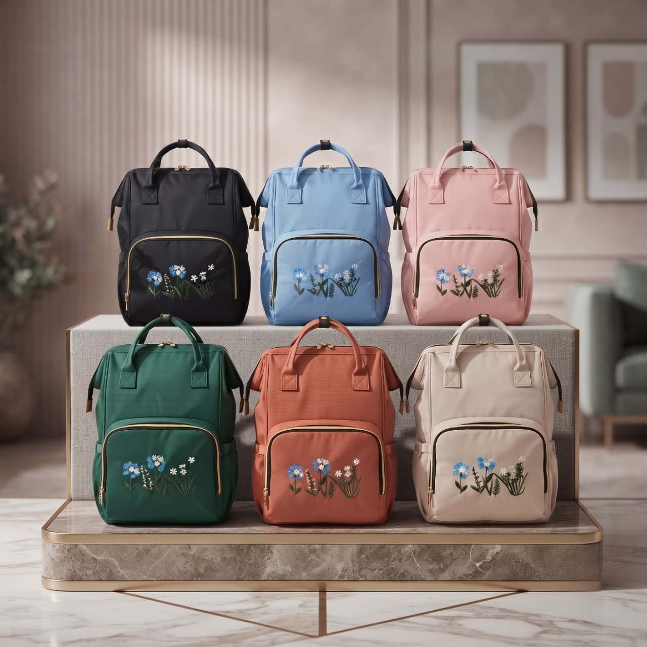 Floral Backpacks