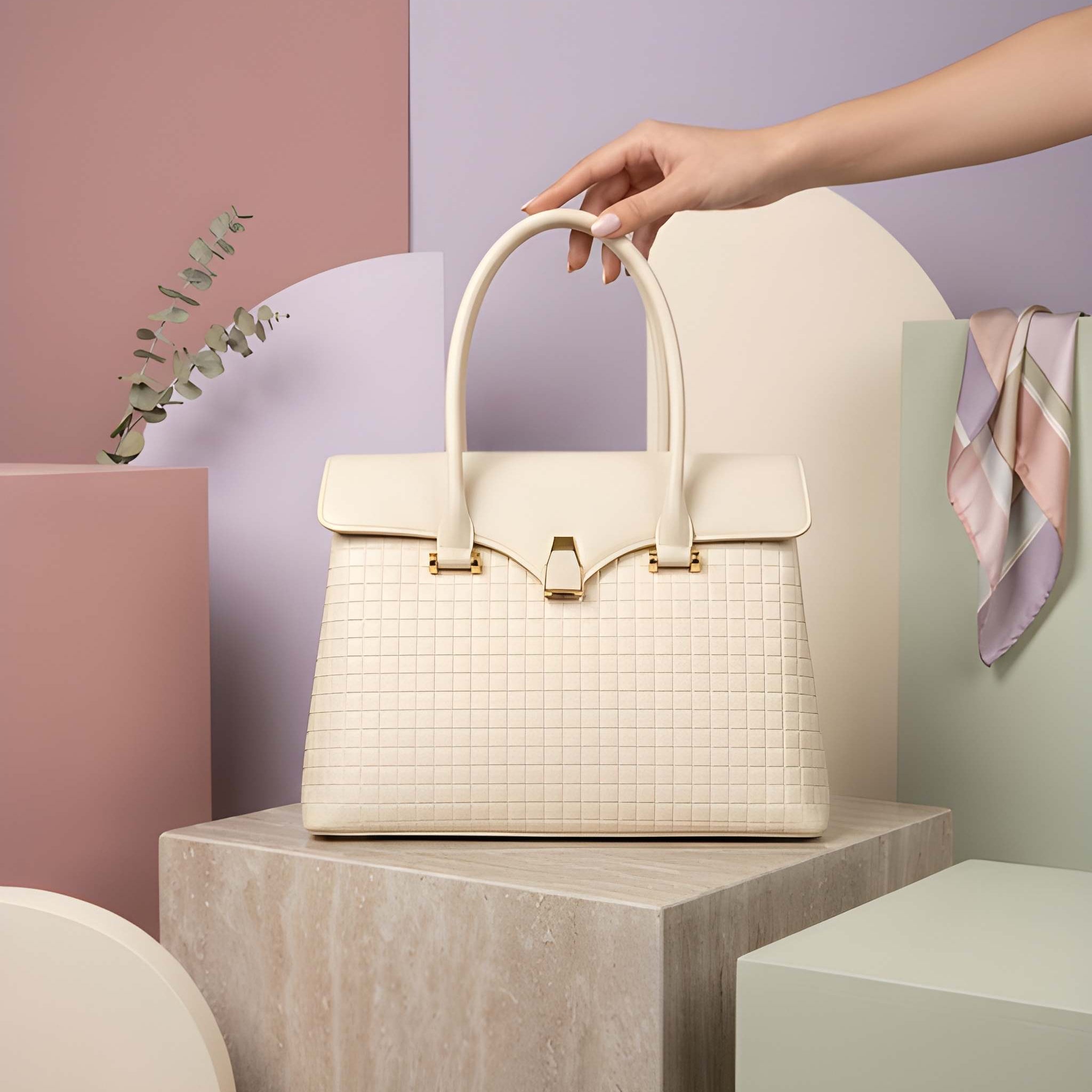 The Grid-Textured Bag