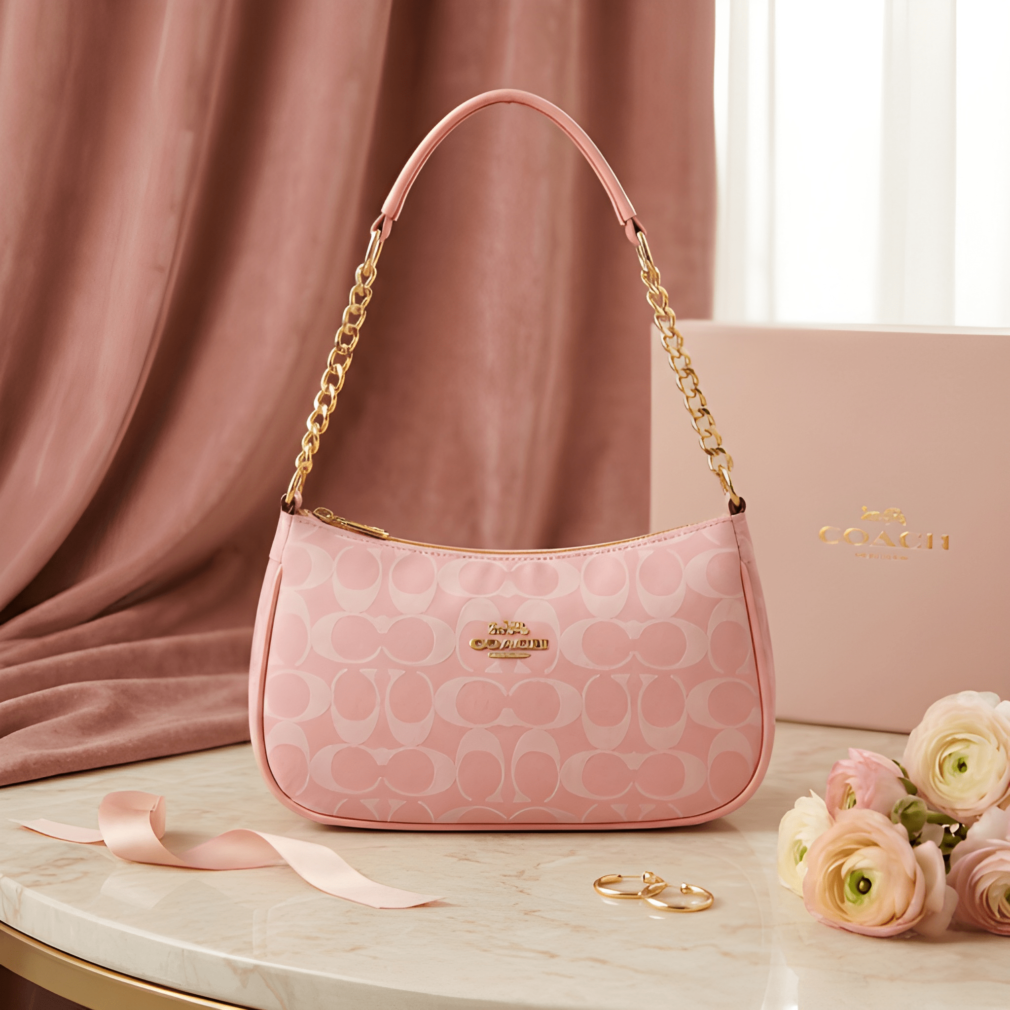 Pastel Pink Monogram Bag